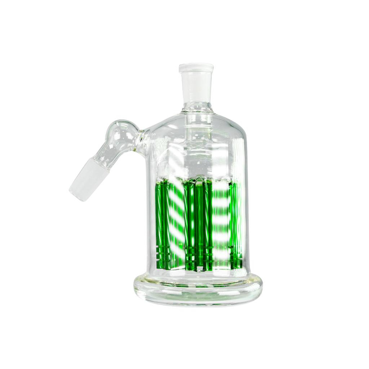 https://www.vapespipe.com/vape/s-28tw9v9waz/images/stencil/1280x1280/products/367/12825/vapebrat-ash-catcher-with-11-arm-perc-45-degree-14mm-male-green__80711.1691016451.jpg